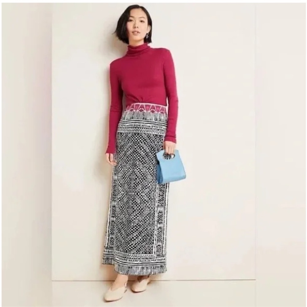 NEW Anthropologie Cecilia Prado Boho Knit Maxi Skirt Small
